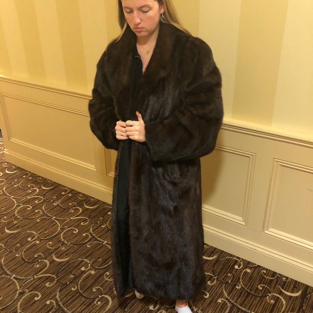Full skin brown mink